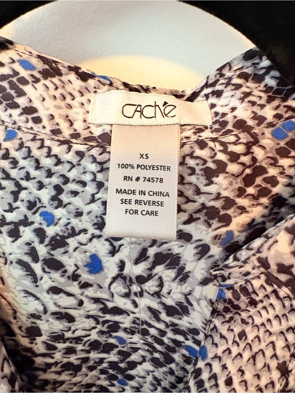 Cache Snake-Print Blouse - Picture 2 of 5